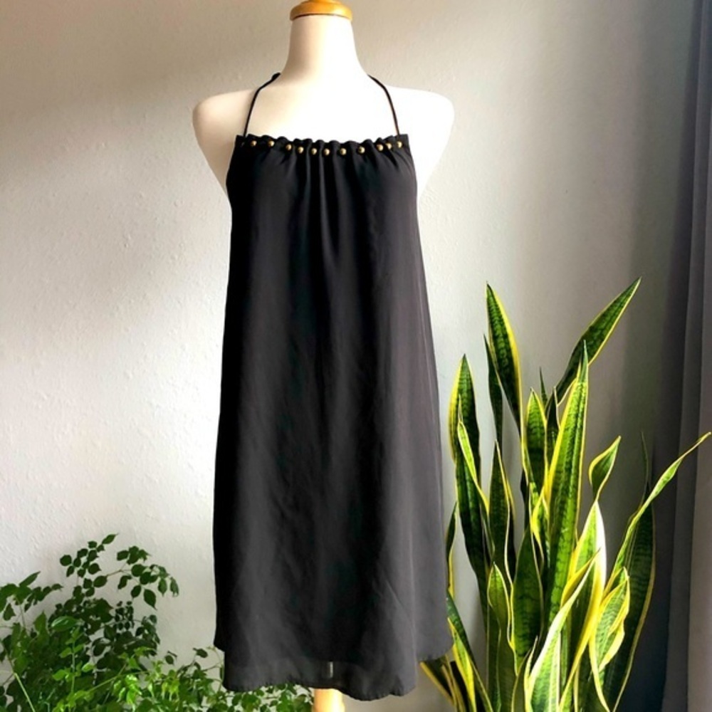 Guess Black & Gold Embellished Neck Yoke